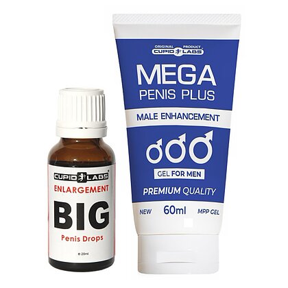Pachet Picături Big Penis Drops 20ml Și Gel Mărire Penis Mega Penis Plus 65ml
