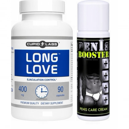 Pachet Pastile Long Love + Cremă Penis Booster