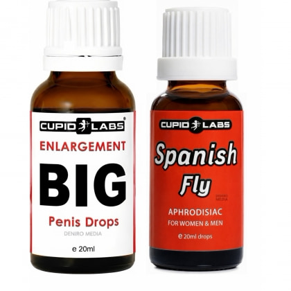 Pachet Picături Big Penis Drops 20ml + Picături Afrodisiace Spanish Fly 20ml
