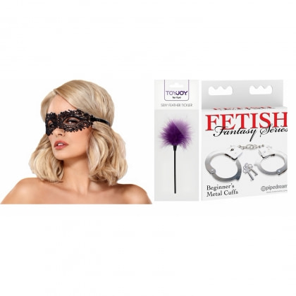 Set Seducție Intensă: Pene, Mister și Control