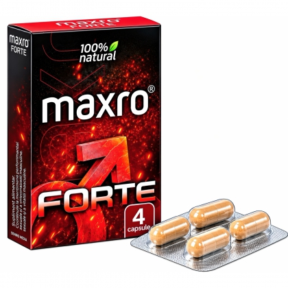 Pastile MaxRo Forte Pentru Potență și Erecție 4buc