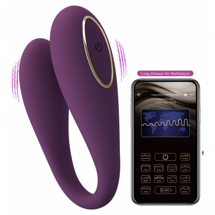 Pretty Love August Vibrator cu Aplicație 12 Funcții Mov