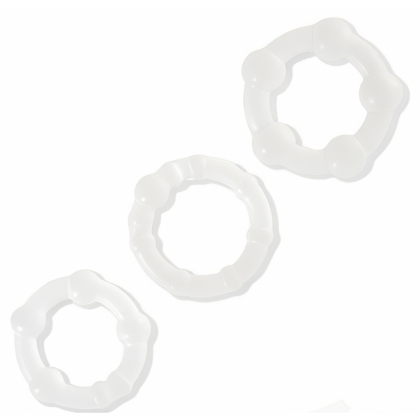 Set Inele Penis Beaded Penisring Transparent