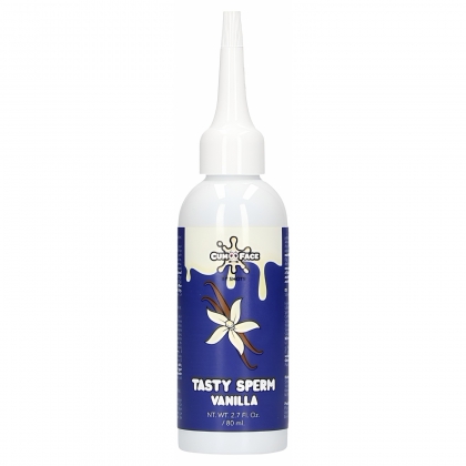 Shots Gel Comestibil Aromă Vanilie — Efect Realist Alb