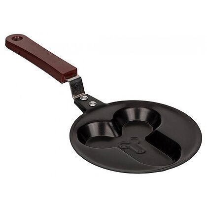 Tigaie Oua Amuzantă 14 cm – Formă Penis, Teflon