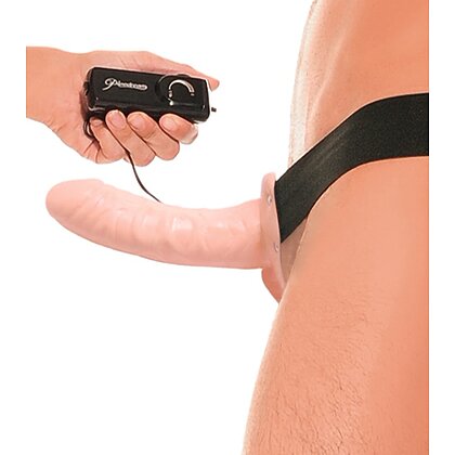 Vibrating Hollow Strap On For Him Or Her