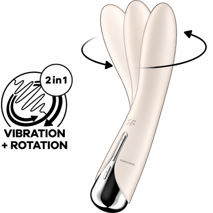 Vibrator Punctul G Satisfyer Spinning Vibe 1 Alb