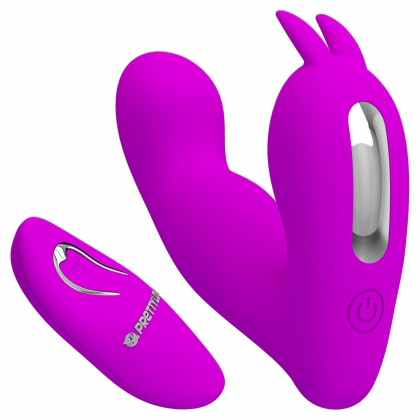 Josephine Vibrator Dublu Pentru Punctul G și Clitoris Mov
