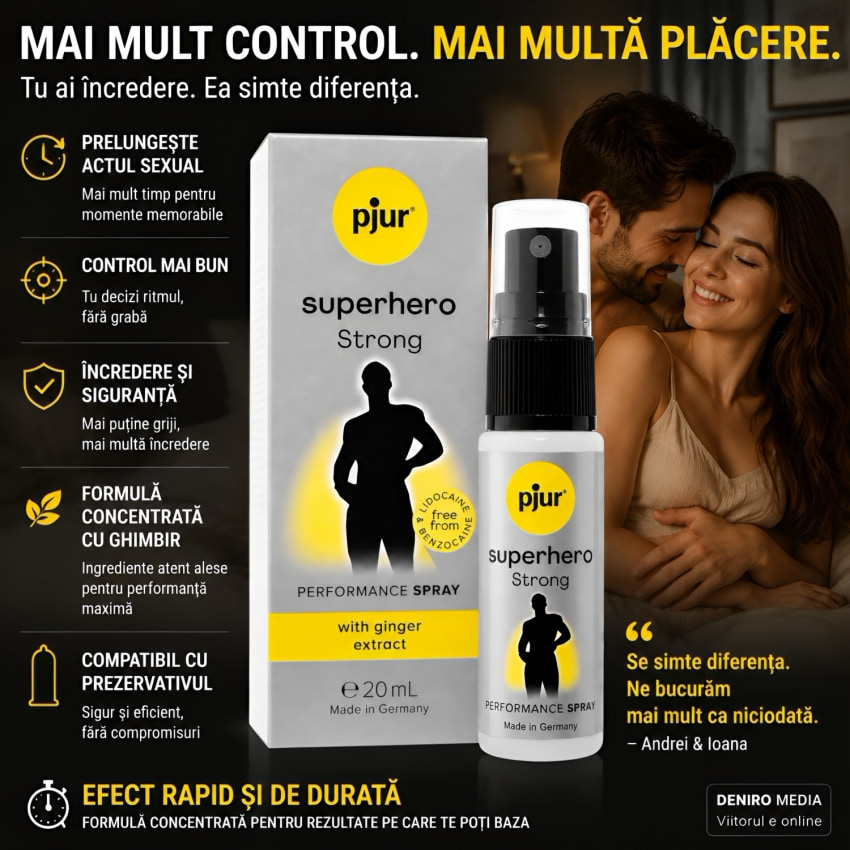 Anti Ejaculare Precoce Spray Pjur Superhero Strong 20ml