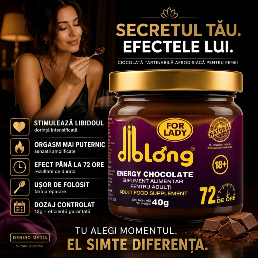 Ciocolată Afrodisiacă Diblong pentru Libido Feminin 40 g