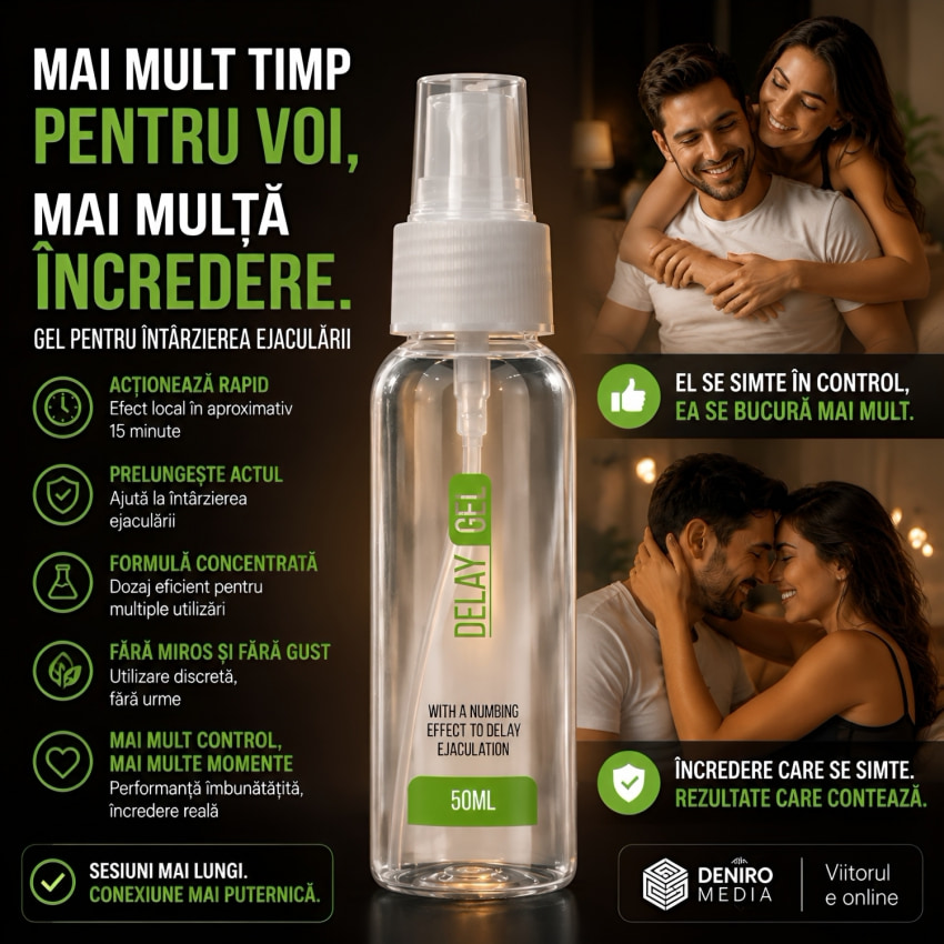 Gel pentru Întârzierea Ejaculării Delay Gel 50 ml