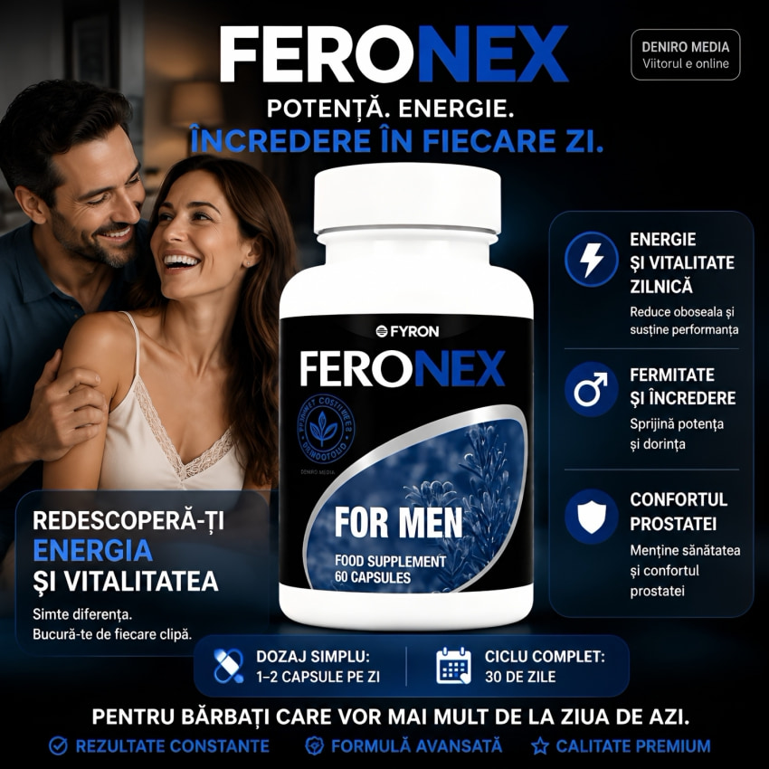 Feronex Capsule Potență Masculină și Energie Zilnică 60buc