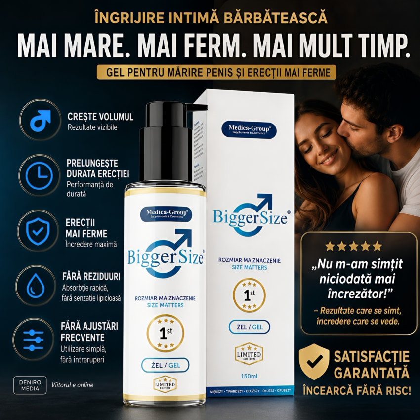 Gel Mărirea Penisului BiggerSize 150ml