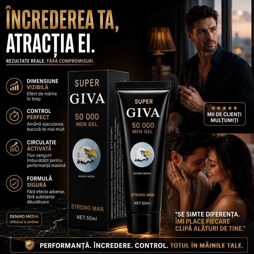 Gel Super Giva 50000 Pentru Mărirea Penisului 50ml