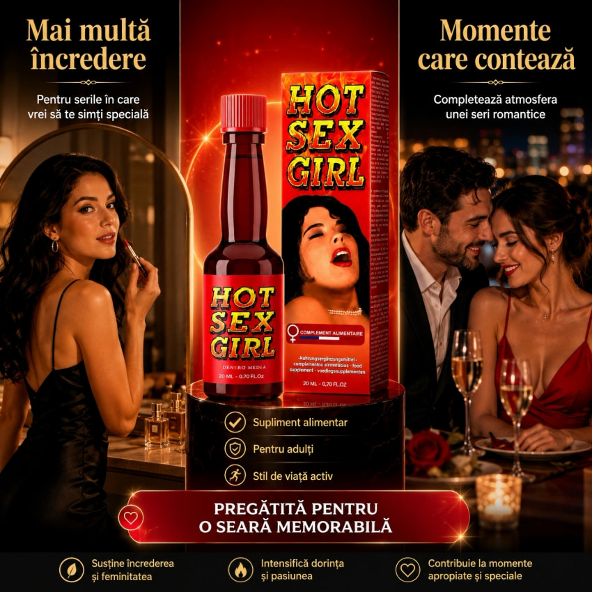 Pachet Afrodisiac Hot Sex Girl 20ml + Parfum Feromoni Top Musk 75ml