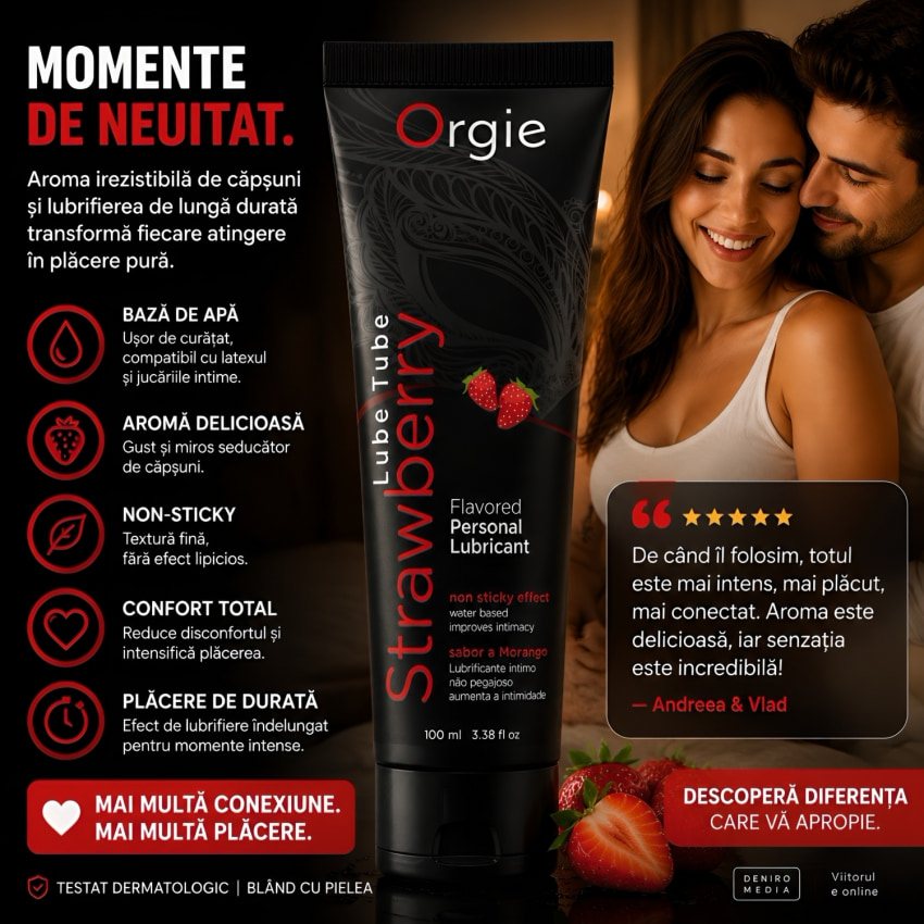Lubrifiant Aromat Orgie Lube Tube Strawberry 100ml