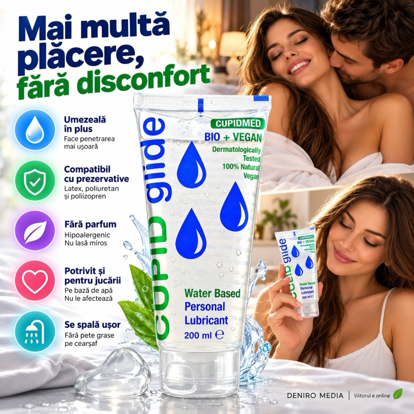 Lubrifiant Cupid Glide Professional Hipoalergenic 200ml