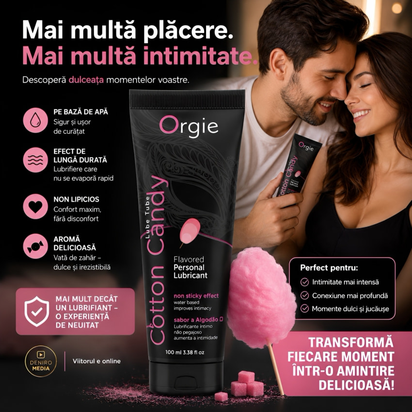 Lubrifiant Comestibil Orgie Lube Tube Cotton Candy 100 ml
