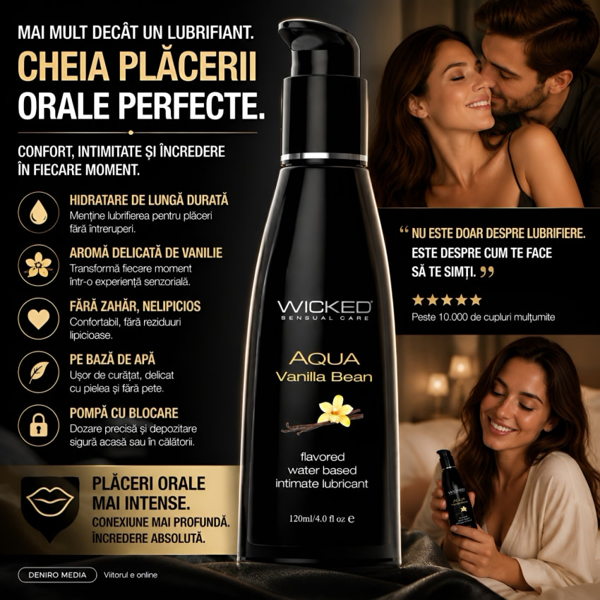 Lubrifiant Wicked Aqua Vanilla Bean 120ml