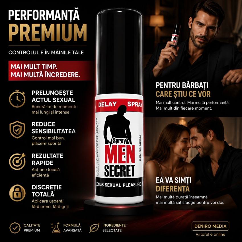 Pachet Spray Men Secret Și Gel Mega Penis Plus
