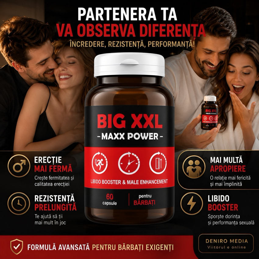 Pastile Erecție Și Potență Big XXL Max Power 60 capsule