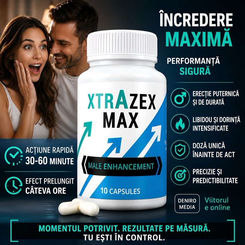 Pastile Erecție Și Potență Xtrazex Max 10capsule