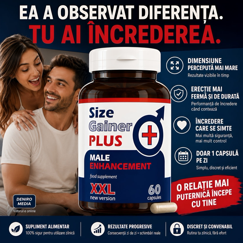 Pastile Mărire Penis Size Gainer Plus 60capsule