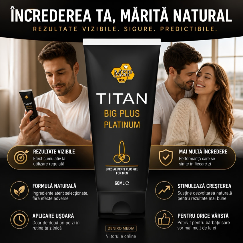 Titan Gel Big Plus pentru Penis Mai Mare