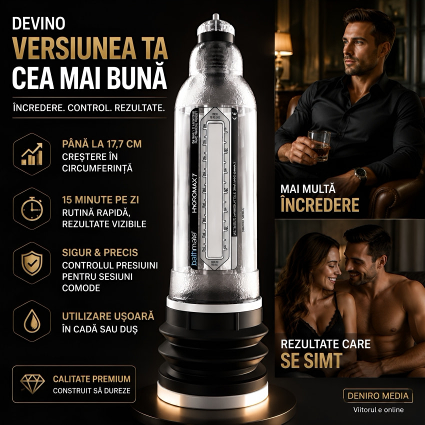 Pompă Penis Hydromax 7 Transparent