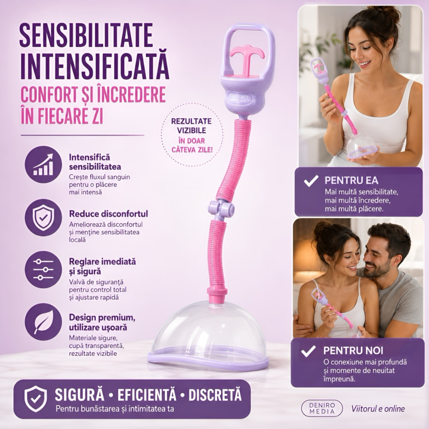 Pompă Stimulare Clitoridiană Transparent