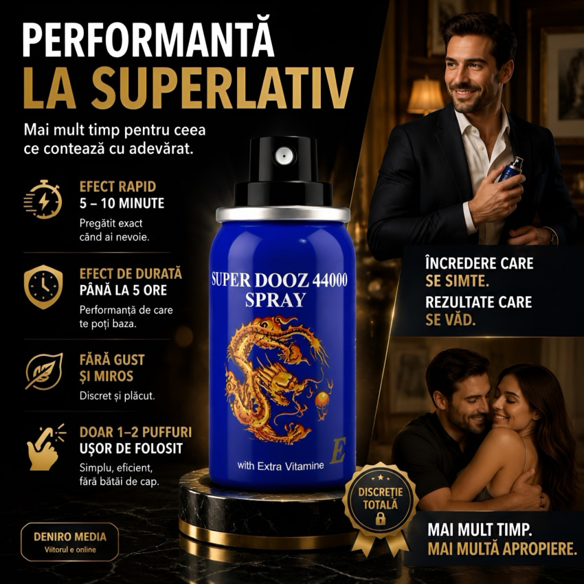 Spray Super Dooz 44000 pentru Întârzierea Ejaculării 45ml