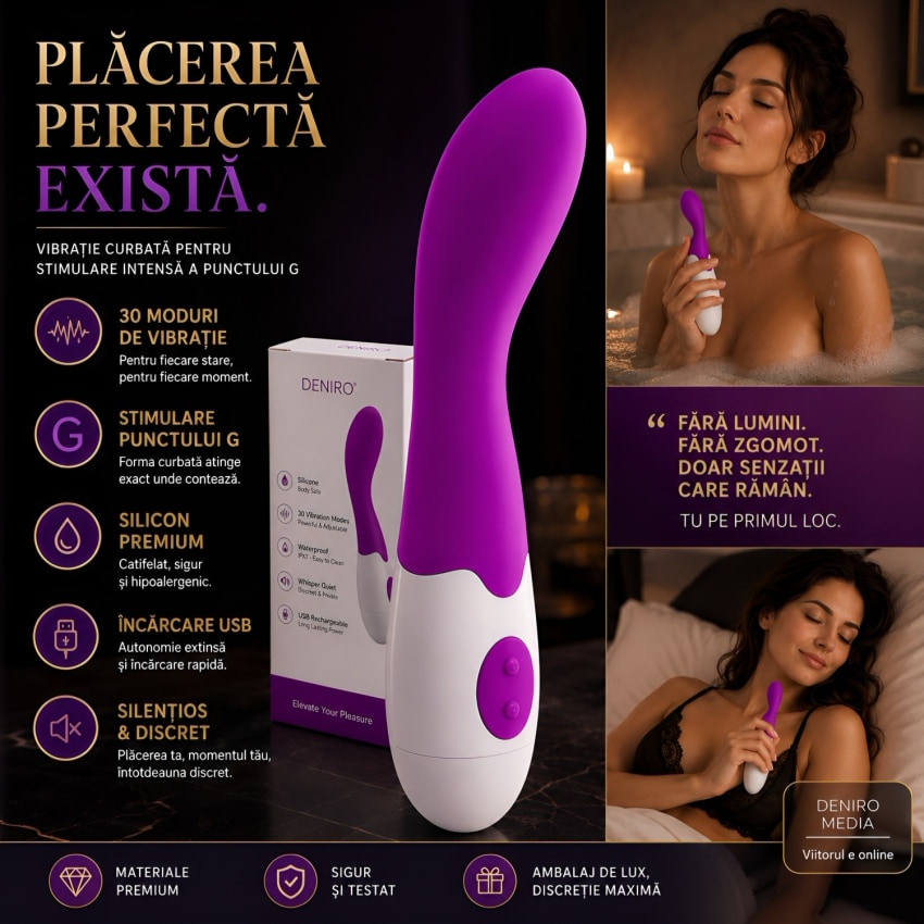Vibrator Punctul-G Cu 30 Setări Inteligente Mov